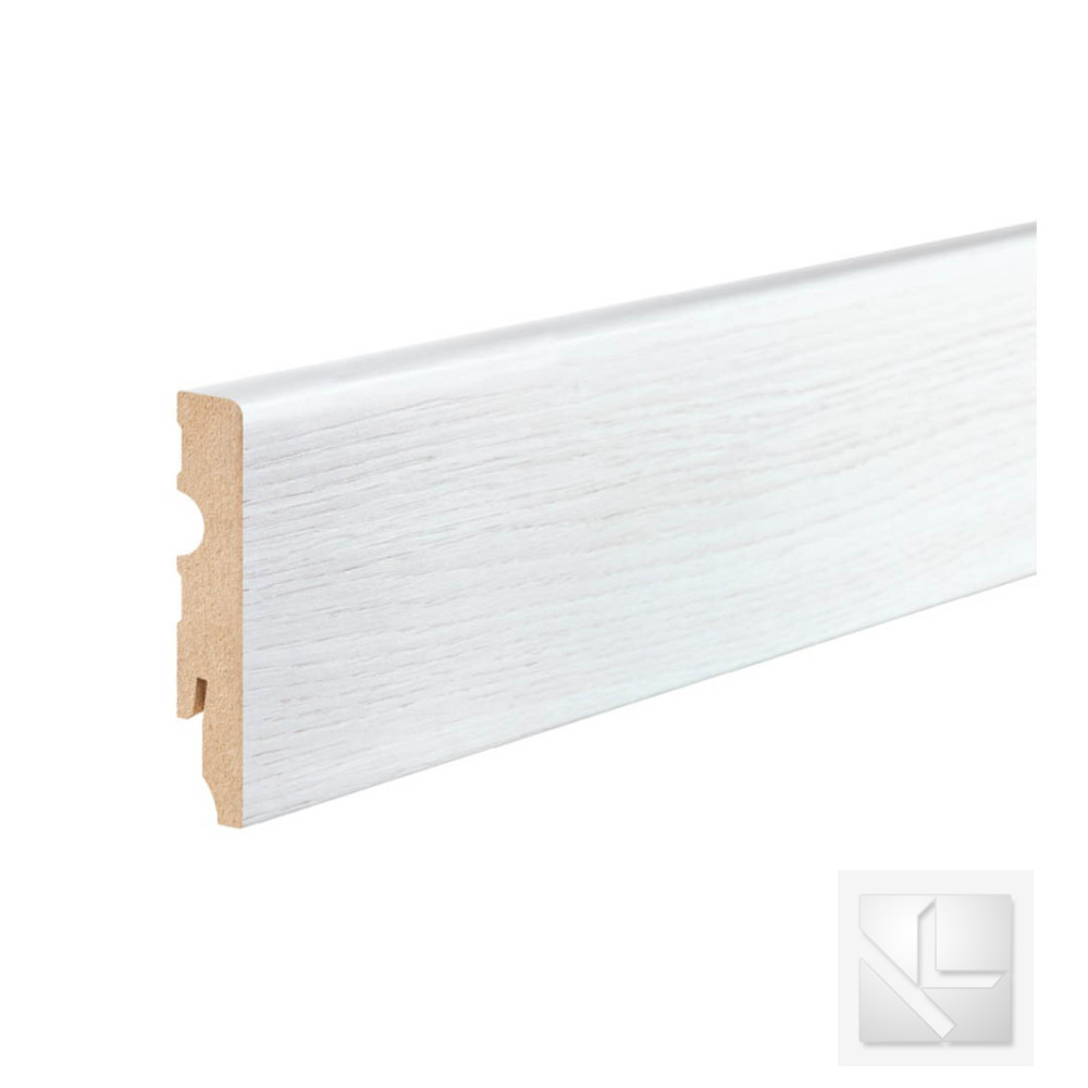 Плiнтус МДФ Cezar Powdear Snow 349 80мм